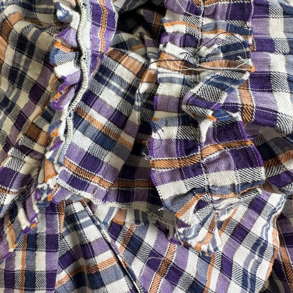 Hofmann Copenhagen Juliane Plaid Asymmetrical Midi Skirt EU 34=2 Purple - Picture 7 of 12